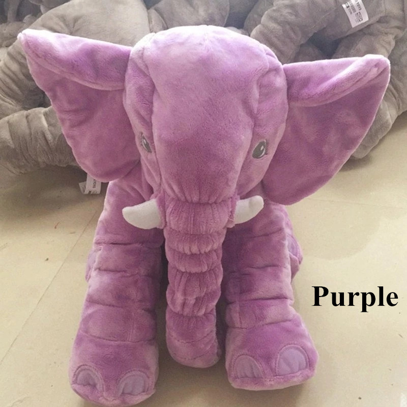 purple stuffed elephant