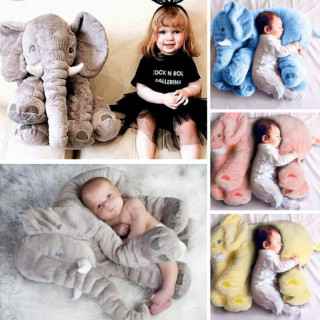 Infant Toddler Baby Stuffed Elephant Doll Pillow Soft Appease Plush Toys