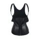sexy latex zipper waist trainer 7641
