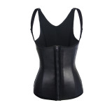 sexy latex zipper waist trainer 777
