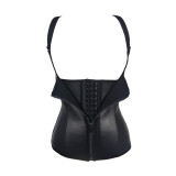 sexy latex zipper waist trainer 777