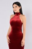 N297 sexy velvet dresses