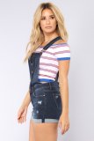 6056 women ripped hip strap with rolled edge jeans