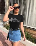 6065 women web celebrity wrap jeans skirt