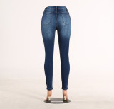 6027 women holes jeans pant