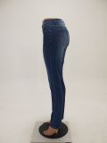 6058 Slim lift hips small feet ladies jeans