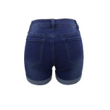 DK006 women news holes jeans shorts