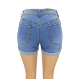 6010  women news holes jeans shorts