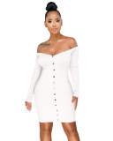 2383 women new style pure cotton dress long sleeve wrap dress