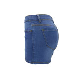 DK003 women news holes jeans shorts