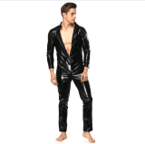 sexy men's vinyl catsuit