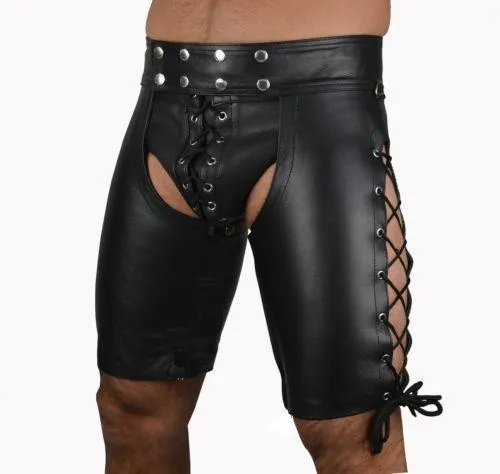 sexy men PU short pants N923