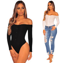 2379 Cotton v neck ladies' one-piece briefs rompers jumpsuit