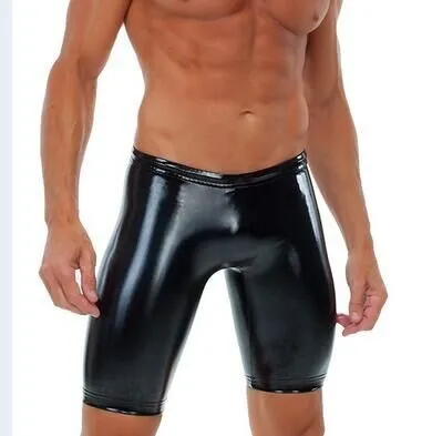 mens vinyl pants N925