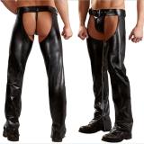 mens leather pants N935