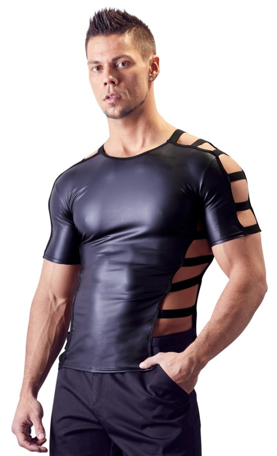 sexy men leather top N960