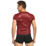 sexy men leather top N959