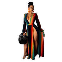 9235 women long sleeve sexy summer dress