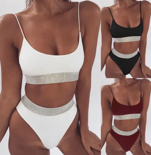 Sexy diamond swimwear 18103