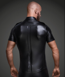 sexy men leather top N974