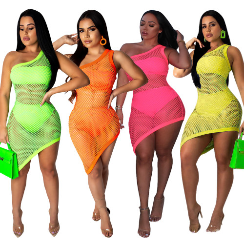 plus size fashion mesh club dress CM554