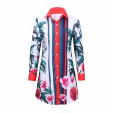 sexy fashion long blouse tops 8731