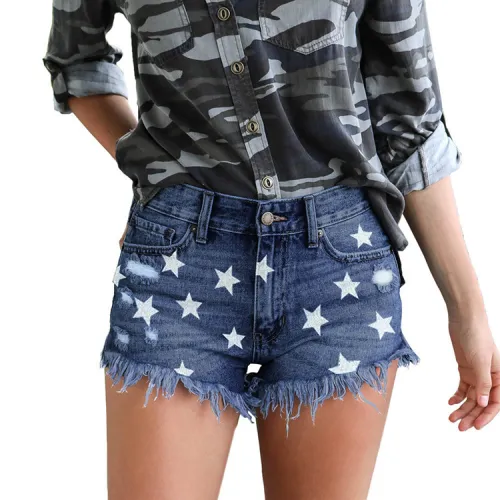 sexy tassels jeans shorts  668