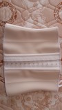 nude colour high quality latex waist trainer with latex hook C5019