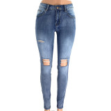 hole demin jeans pants 6111
