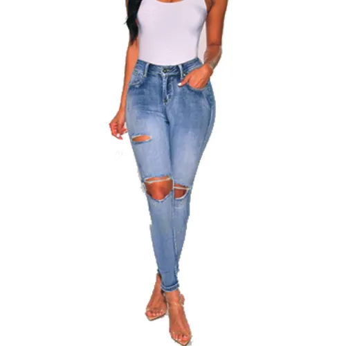 hole demin jeans pants 6111