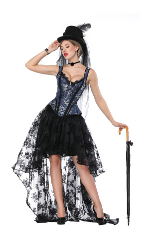 gothic brocade women corset  C1822