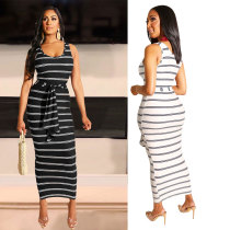 women sexy striped dress 2446