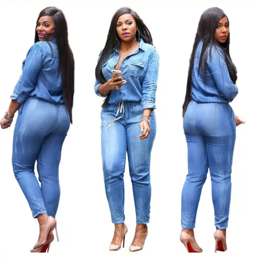 sexy women denim jumpsuit 8209
