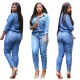 sexy women denim jumpsuit 8209