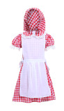 sexy red plaid beer maid dress PS1982