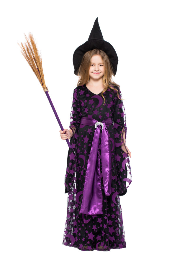 Children Purple Witch Dress Costume PS7207