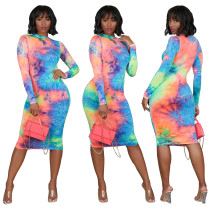 long sleeve women dress 2461a