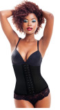 women steel boned latex corset 916