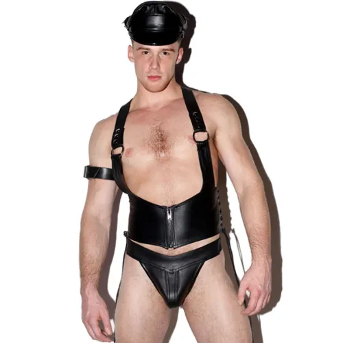 men leather PU lingerie N982