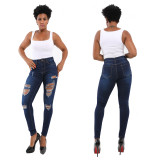 fashion hole women jeans ck010