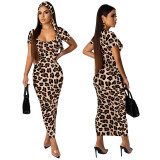 sexy printed dress 9437