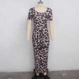 sexy printed dress 9437