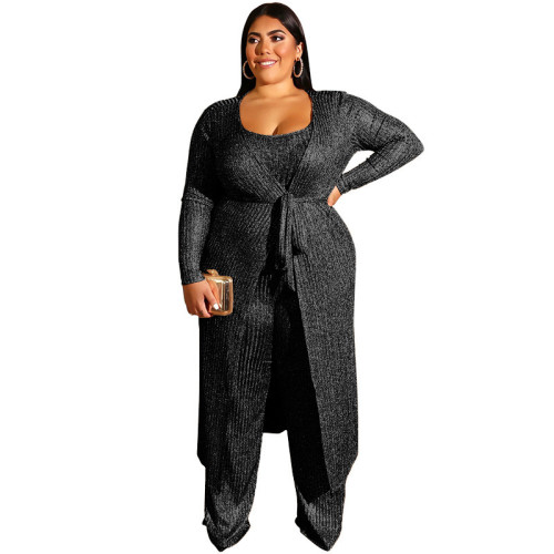 plus size three piece women clothing 19390