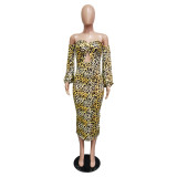 sexy leopard dress 2489