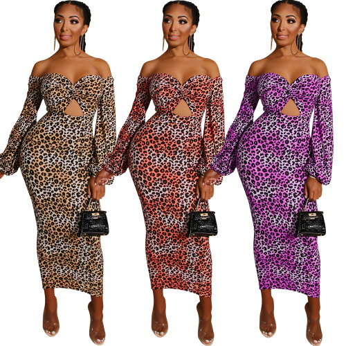 sexy leopard dress 2489