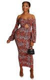 sexy leopard dress 2489