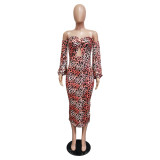 sexy leopard dress 2489