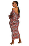 sexy leopard dress 2489