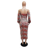 sexy leopard dress 2489