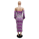 sexy leopard dress 2489
